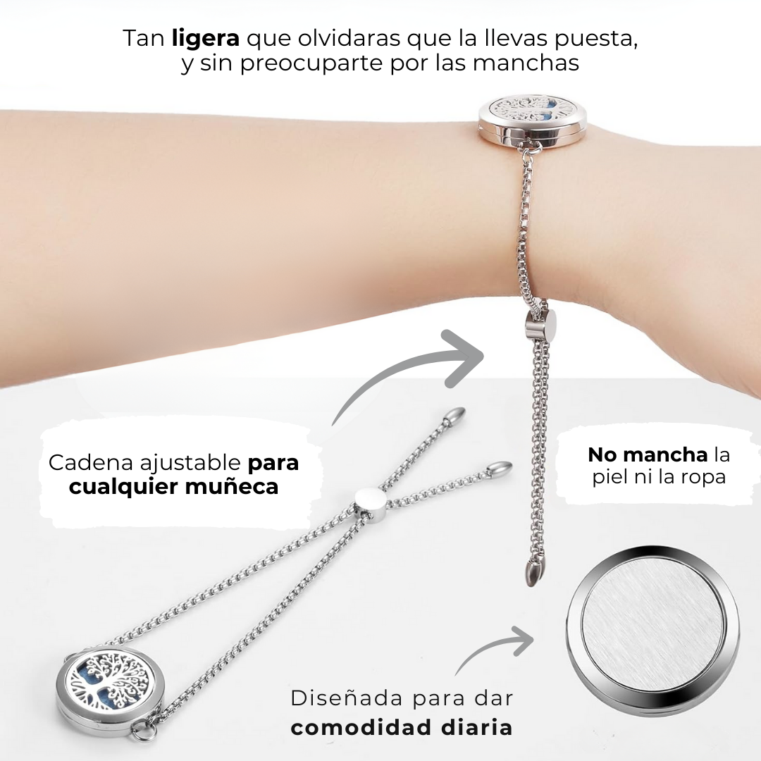 Pulsera con esencia aromática