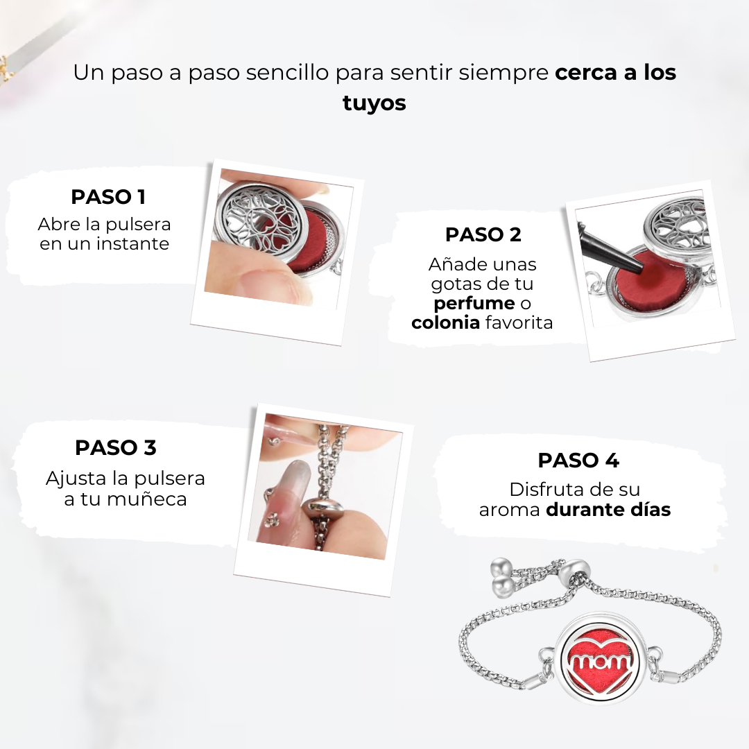 Pulsera con esencia aromática