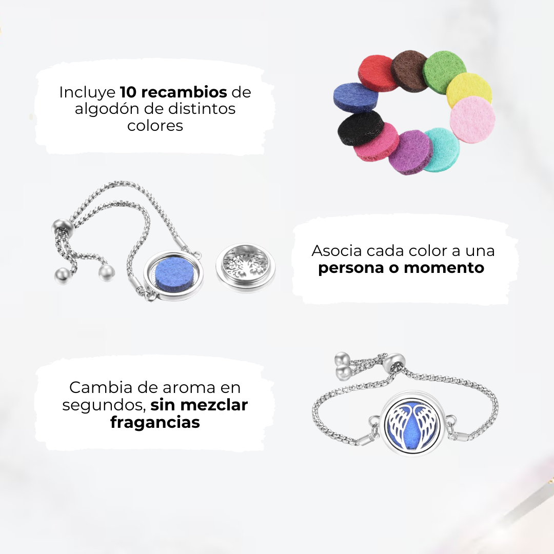 Pulsera con esencia aromática